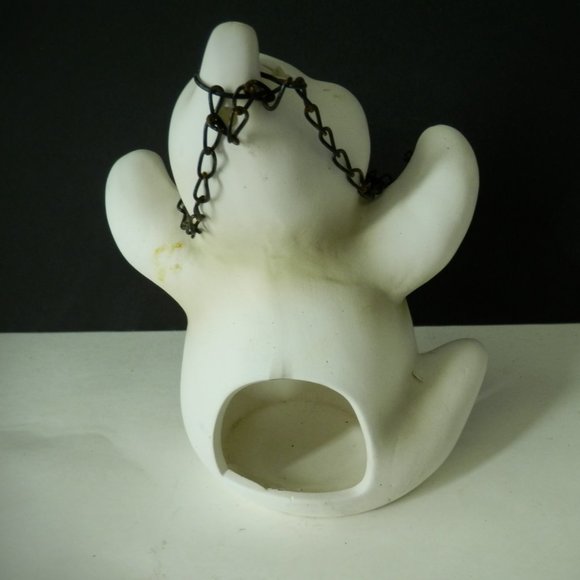 Set Of 2 Halloween Luminaries Luminary Ceramic Black Cat Ghost 2002 Original Box - Picture 6 of 6